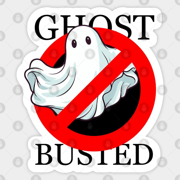 Phasmophobia Ghost Busted Sticker by orangedan